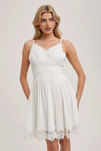 Load image into Gallery viewer, STRAPPY CROCHET MINI BEACH DRESS SLEEVELESS
