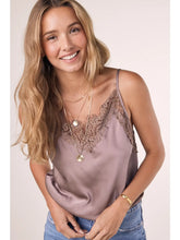 Load image into Gallery viewer, SILKY LACE TRIM CAMI