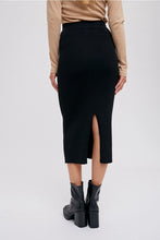 Load image into Gallery viewer, RIBBED KNIT MIDI SKIRT