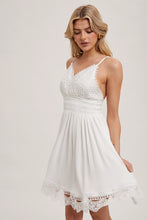 Load image into Gallery viewer, STRAPPY CROCHET MINI BEACH DRESS SLEEVELESS