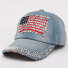 Load image into Gallery viewer, Minimalist Casual Versatile National Flag Denim Hats