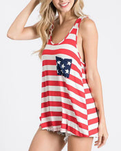 Load image into Gallery viewer, American Flag Bow Tank