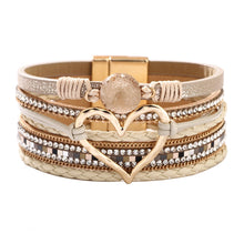 Load image into Gallery viewer, Heart Multilayer Magnetic Bracelet
