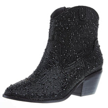 Load image into Gallery viewer, Corky's Black Rhinestone Booties