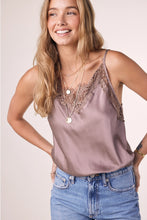 Load image into Gallery viewer, SILKY LACE TRIM CAMI