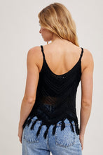 Load image into Gallery viewer, crochet fringe sleeveless top
