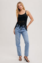 Load image into Gallery viewer, crochet fringe sleeveless top