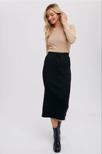Load image into Gallery viewer, RIBBED KNIT MIDI SKIRT