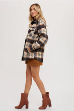 Load image into Gallery viewer, BRUSHED FLANNEL PLAID SHACKET