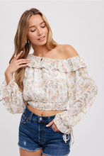 Load image into Gallery viewer, OFF SHOULDER FRILL BLOUSE