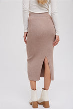Load image into Gallery viewer, RIBBED KNIT MIDI SKIRT