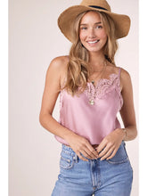 Load image into Gallery viewer, SILKY LACE TRIM CAMI