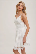 Load image into Gallery viewer, STRAPPY CROCHET MINI BEACH DRESS SLEEVELESS