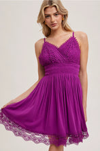 Load image into Gallery viewer, STRAPPY CROCHET MINI BEACH DRESS SLEEVELESS