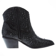 Load image into Gallery viewer, Corky's Black Rhinestone Booties