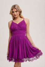 Load image into Gallery viewer, STRAPPY CROCHET MINI BEACH DRESS SLEEVELESS