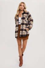 Load image into Gallery viewer, BRUSHED FLANNEL PLAID SHACKET