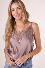 Load image into Gallery viewer, SILKY LACE TRIM CAMI