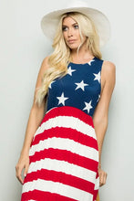 Load image into Gallery viewer, American Flag Maxi Dress