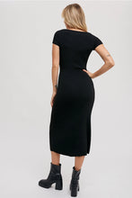 Load image into Gallery viewer, CORDUROY SWEETHEART KNIT MIDI DRESS