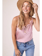 Load image into Gallery viewer, SILKY LACE TRIM CAMI