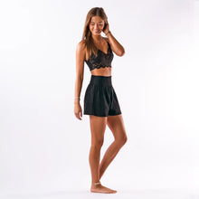 Load image into Gallery viewer, Lotus & Luna Black Cotton Shorts