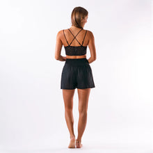 Load image into Gallery viewer, Lotus & Luna Black Cotton Shorts
