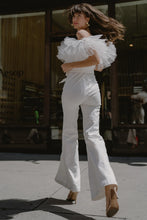Load image into Gallery viewer, A POWER MOOD WHITE DENIM JUMPSUIT