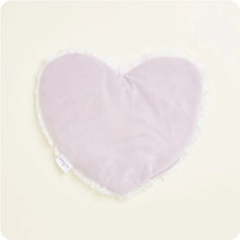 Load image into Gallery viewer, Marshmallow Lavender Warmies Heart Heat Pad