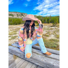 Load image into Gallery viewer, Reno Vegan Fabric Cowboy Hat