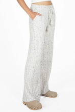 Load image into Gallery viewer, Speckled Ribbed Wide Leg Pants