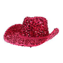 Load image into Gallery viewer, NashVegas Sequin Cowboy Hat