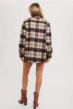 Load image into Gallery viewer, BRUSHED FLANNEL PLAID SHACKET