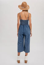 Load image into Gallery viewer, ACID WASH DENIM JUMPSUIT/MEDIUM WASH