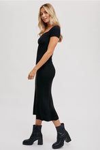 Load image into Gallery viewer, CORDUROY SWEETHEART KNIT MIDI DRESS