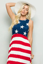 Load image into Gallery viewer, American Flag Maxi Dress