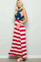 Load image into Gallery viewer, American Flag Maxi Dress