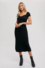 Load image into Gallery viewer, CORDUROY SWEETHEART KNIT MIDI DRESS