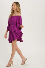 Load image into Gallery viewer, RUFFLED SOLID BOHO DRESS
