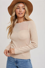 Load image into Gallery viewer, SEMI SHEER SWEETHEART NECK TOP