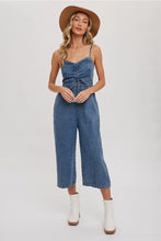 Load image into Gallery viewer, ACID WASH DENIM JUMPSUIT/MEDIUM WASH