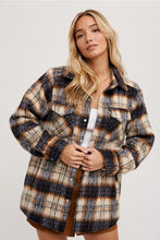 Load image into Gallery viewer, BRUSHED FLANNEL PLAID SHACKET