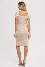 Load image into Gallery viewer, EYELET KNIT SQAURE NECK DRESS
