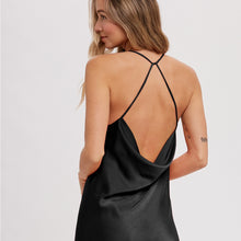 Load image into Gallery viewer, STRAPPY BACK SATIN DRESS