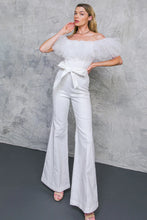 Load image into Gallery viewer, A POWER MOOD WHITE DENIM JUMPSUIT