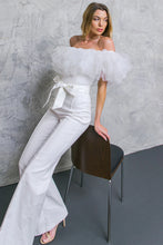 Load image into Gallery viewer, A POWER MOOD WHITE DENIM JUMPSUIT