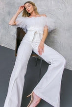 Load image into Gallery viewer, A POWER MOOD WHITE DENIM JUMPSUIT