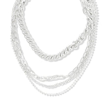 Load image into Gallery viewer, SNAZZY SILVER LAYERED NECKLACE
