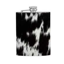 Load image into Gallery viewer, Mountain Trail Flask in Dark Hair-on Hide