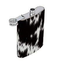 Load image into Gallery viewer, Mountain Trail Flask in Dark Hair-on Hide